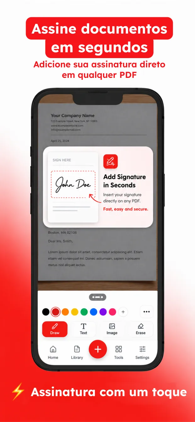 Assinar documentos: coloque sua assinatura em qualquer PDF